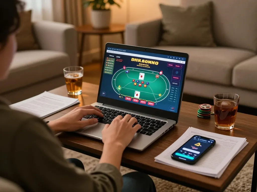 Engaging online poker session on 75W with detailed strategy notes and interactive gaming experience.