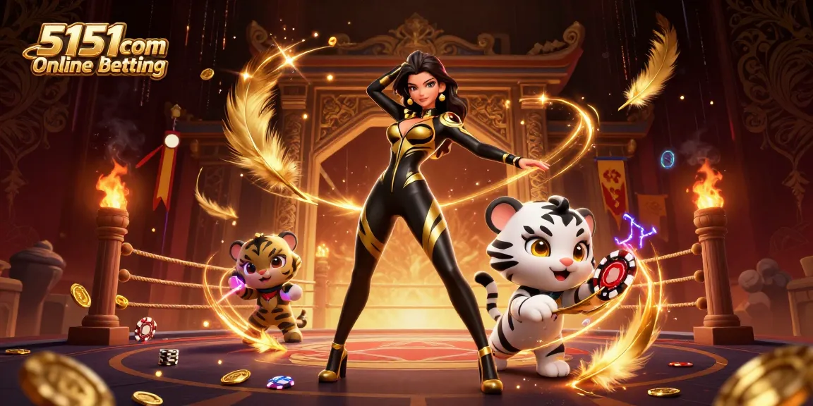 Engage in thrilling 5151com online betting with a captivating 3D illustration of casino excitement.