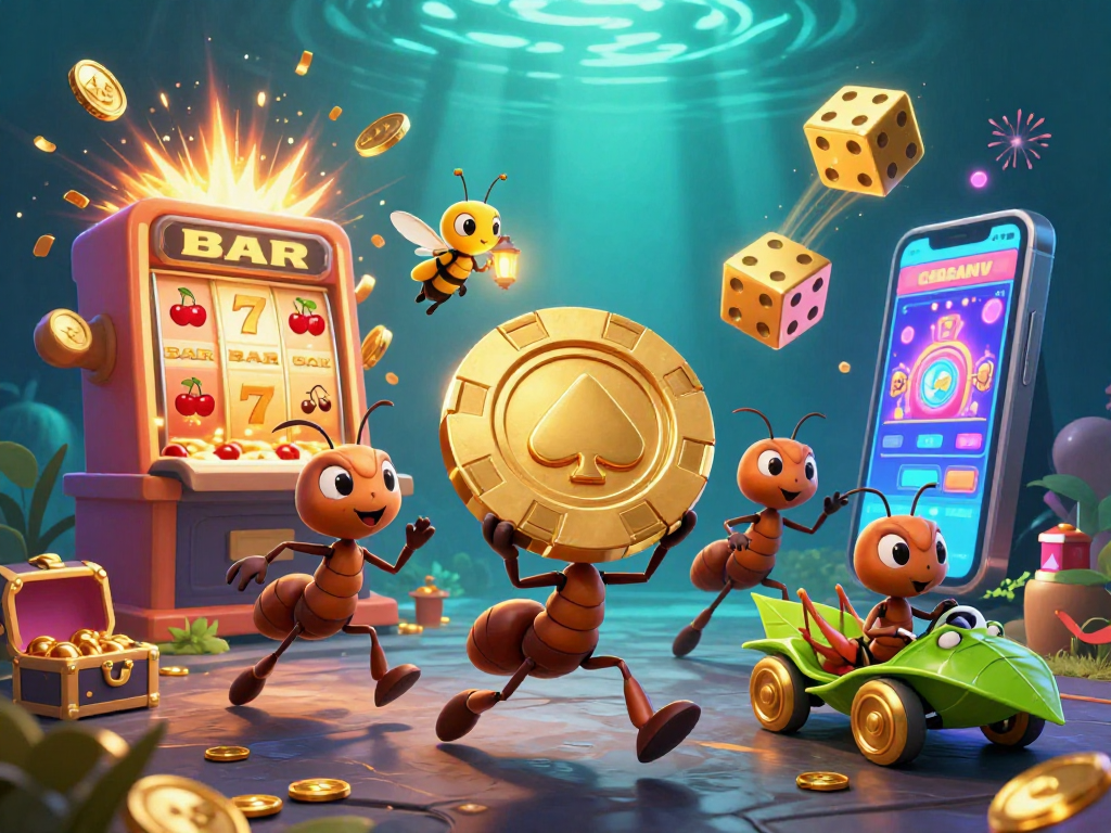 Win big at gg88 with a team of playful ants on a gambling heist, capturing thrilling jackpots!
