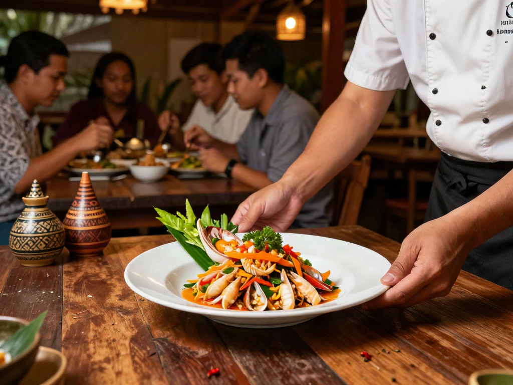 Delicious rokok88 login seafood dish crafted at Tarachan Huahin, showcasing vibrant Thai culinary artistry.