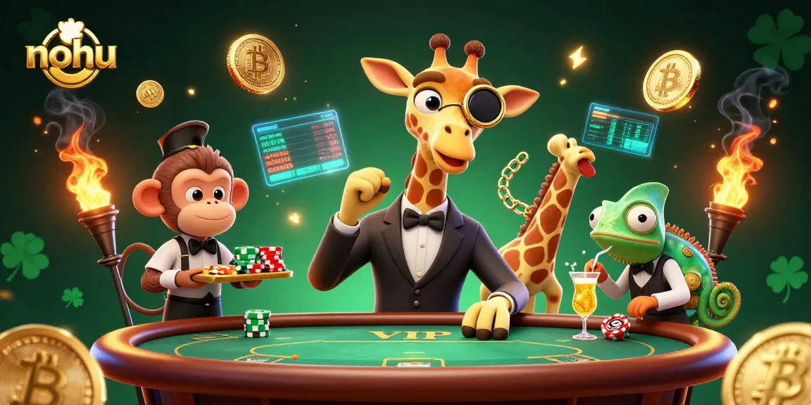 Bet big with nohu at the poker table, glimmering Bitcoin, and Ethereum accents.