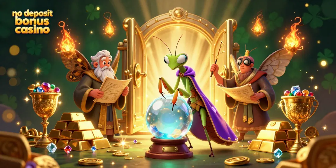 Experience the thrill of no deposit bonus casino with enchanting characters and treasure-laden ambiance.