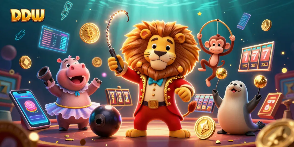 Experience DDUU gaming magic with a vibrant circus-themed casino scene.