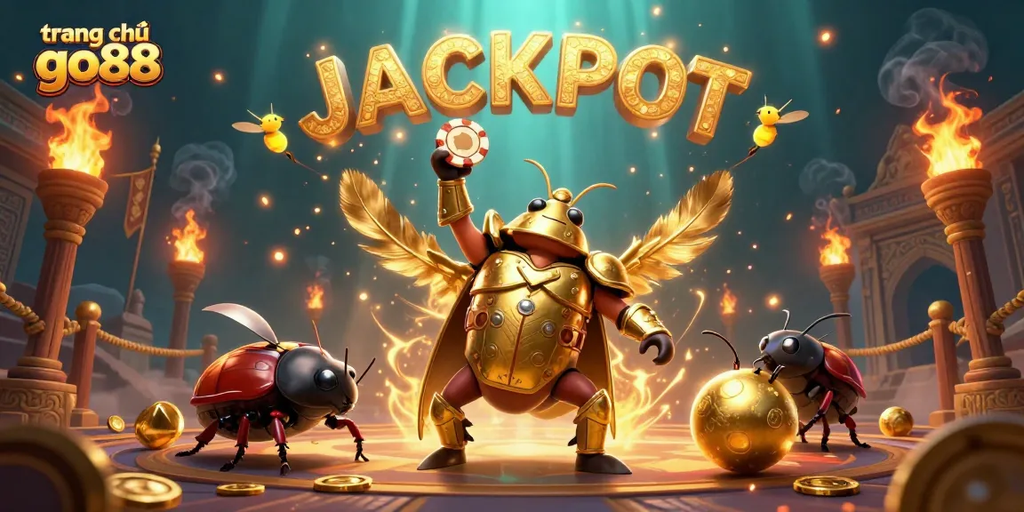 Experience the excitement at trang chủ go88 with vibrant casino-themed 3D illustration showcasing victory.