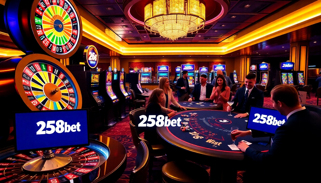 Experience the thrill of victorious moments with 258bet win in a luxurious casino setting.