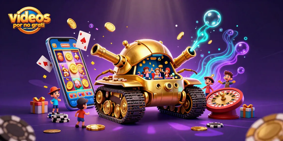 Engage with vídeos por no grátis para baixar in a vibrant 3D casino-themed scene filled with dynamic gaming elements.