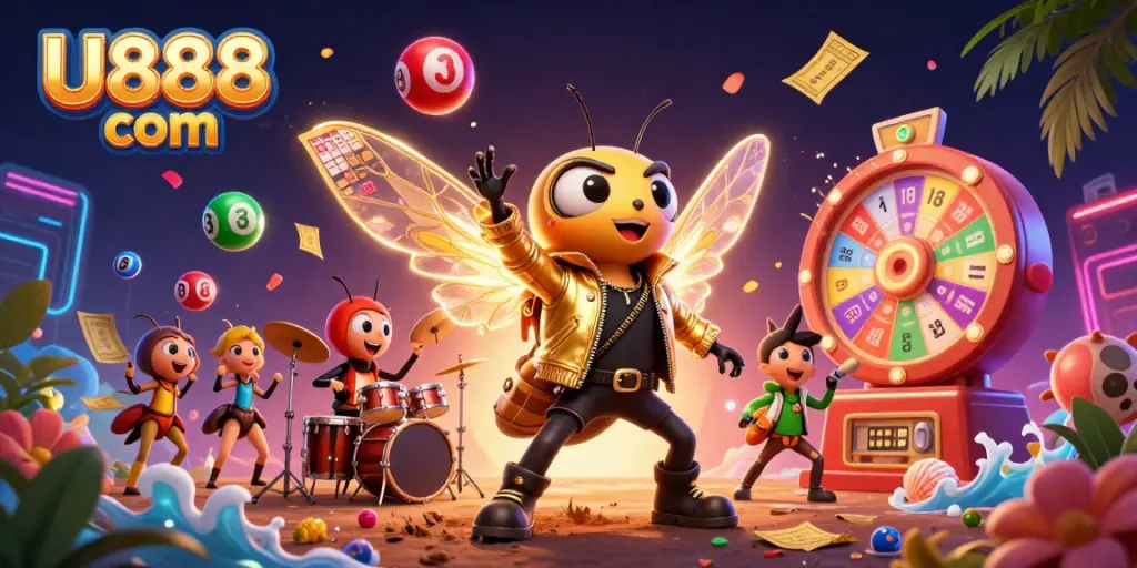 Experience vibrant jackpots with U888 com featuring dynamic characters and game elements.
