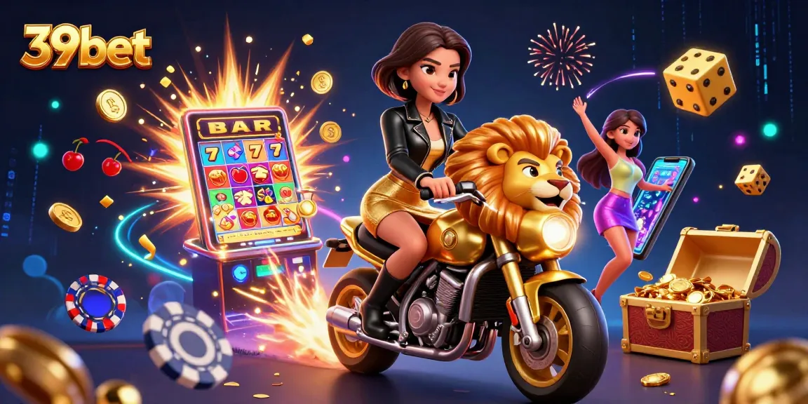 Spin and win with 39bet's exciting casino games, featuring vibrant slot machines and thrilling jackpots.