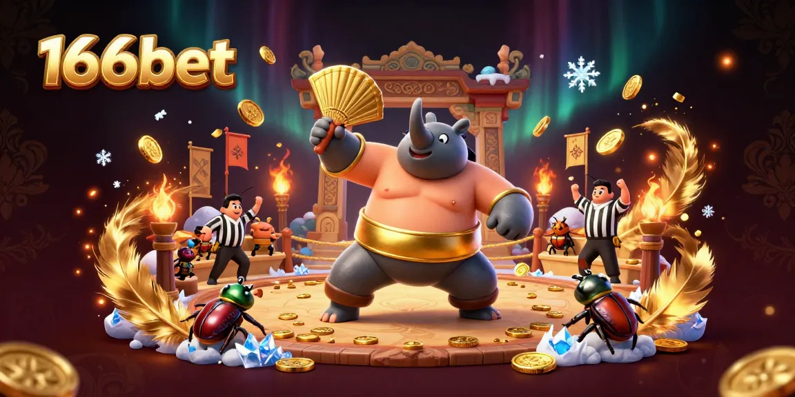 Experience the excitement of gambling at 166bet with this vibrant casino scene illustrating dynamic characters and elements.
