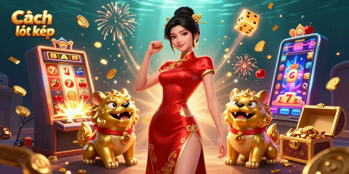Cách bắt lô kép: Explore winning strategies with lottery symbols and dynamic gold elements.