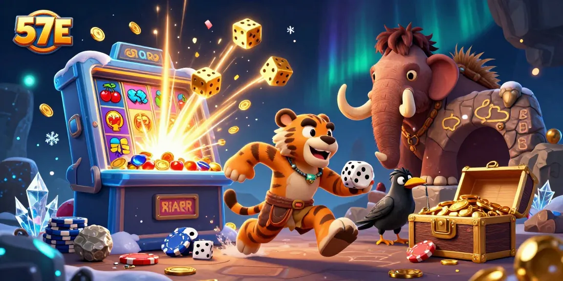 Engage with thrilling casino adventures at 57E featuring vibrant characters and exciting game elements.