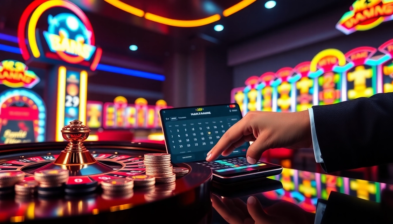 Gambler strategically placing bets on the x333 plataforma touchscreen with roulette wheel and chips