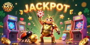 Play B52 Club and celebrate wins with a triumphant beetle champion at a vibrant casino.